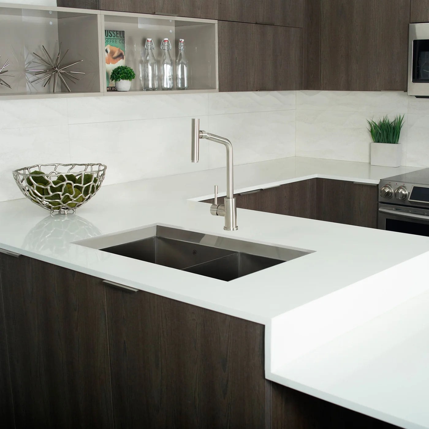 DAX Stainless Steel Undermount Double Bowl Kitchen Sink DAX-SQ-3318A Sale price