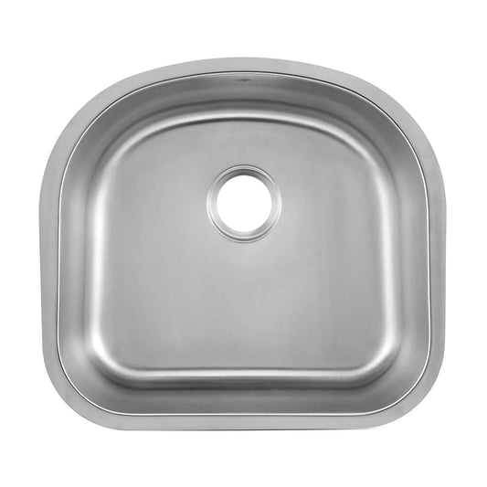 DAX Single Bowl Undermount Kitchen Sink, 18 Gauge Stainless Steel, Brushed Finish , 23-1/4 x 20-7/8 x 9 Inches (DAX-2321) Sale price