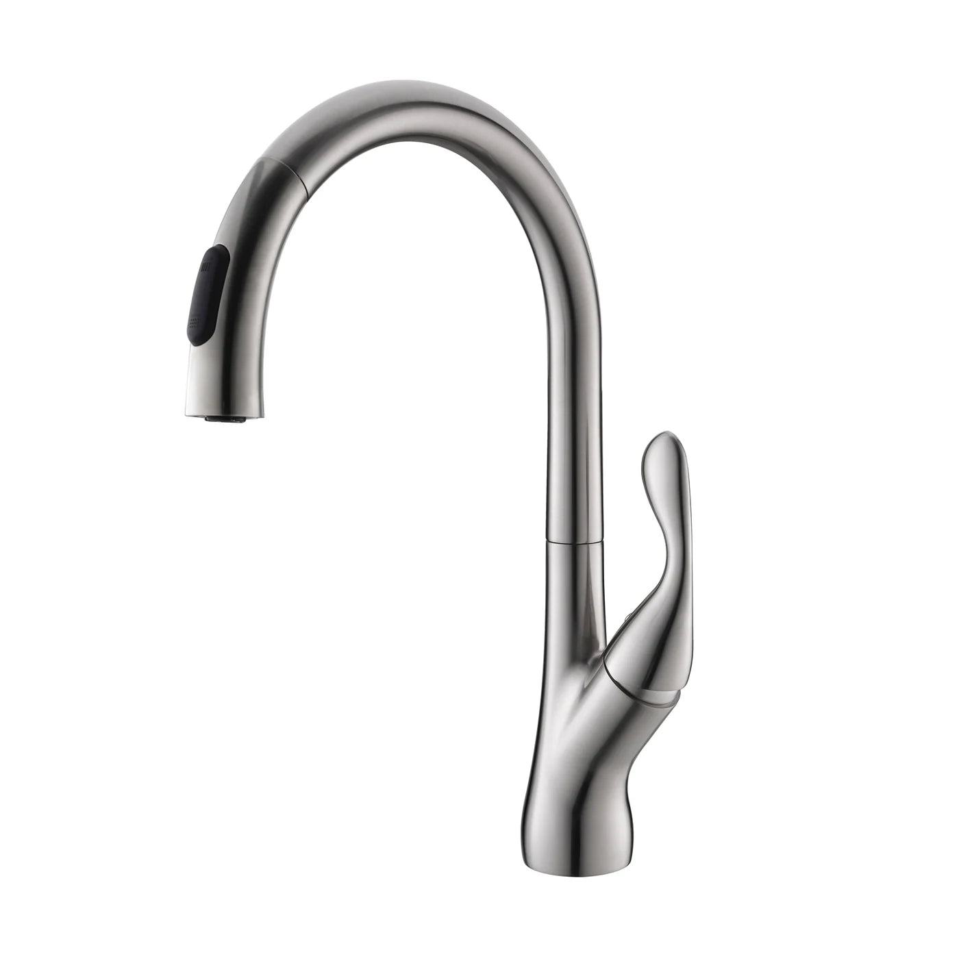 DAX Single Handle Pull Down Kitchen Faucet with Dual Sprayer and Swivel Spout, Brass Body, Brushed Nickel Finish, 9-1/8 x 15-5/8 Inches (DAX-6985E-BN) Sale price