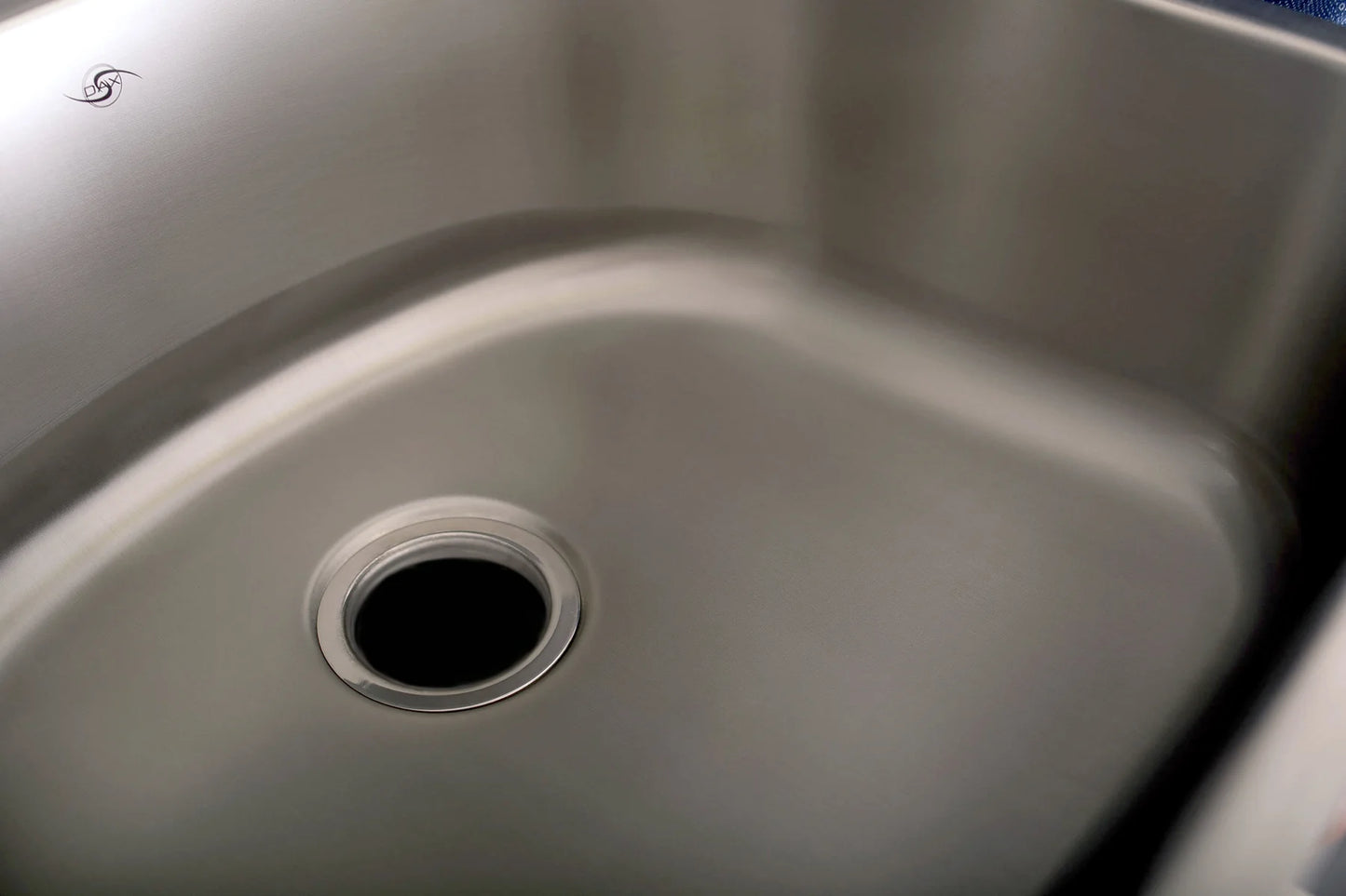 DAX Single Bowl Undermount Kitchen Sink, 18 Gauge Stainless Steel, Brushed Finish , 23-1/4 x 20-7/8 x 9 Inches (DAX-2321) Sale price
