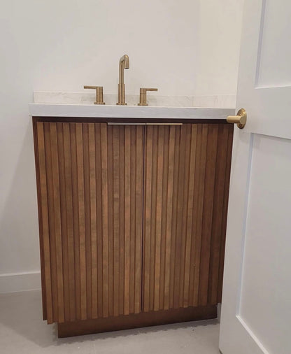 Caroline Custom Fluted Wood Vanity