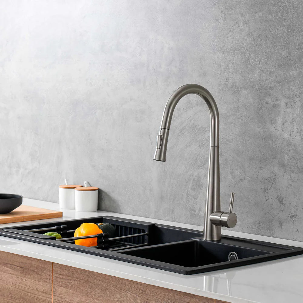 DAX Salerno Single Handle Pull Out Kitchen Faucet