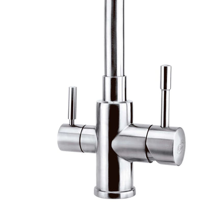 DAX Double Handle Kitchen Filter Faucet - Brushed Nickel (DAX-16005-BN)