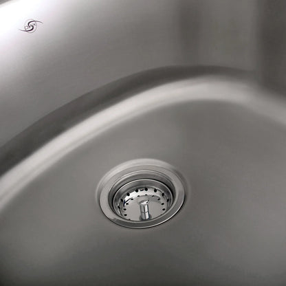 DAX Single Bowl Undermount Kitchen Sink, 18 Gauge Stainless Steel, Brushed Finish , 23-1/4 x 20-7/8 x 9 Inches (DAX-2321) Sale price
