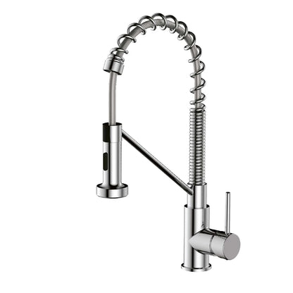 DAX Industrial Single Handle Pull Out Kitchen Faucet