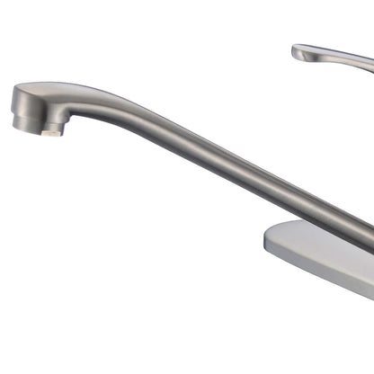 DAX Single Handle Kitchen Faucet with 9 3/4" Brushed Nickel Finish (DAX-8237-BN)