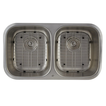 DAX Stainless Steel Undermount Double Bowl Kitchen Sink DAX-3118
