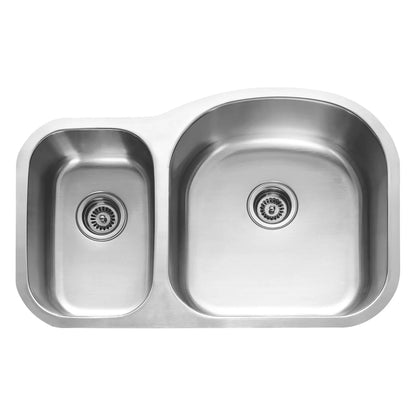 DAX Stainless Steel Undermount Double Bowl Kitchen Sink DAX-3121R