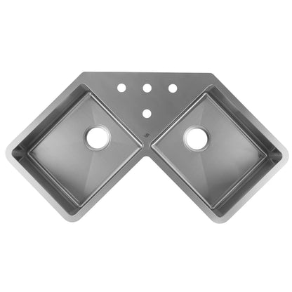 DAX Stainless Steel Undermount Double Bowl Kitchen Sink DAX-334 Sale price
