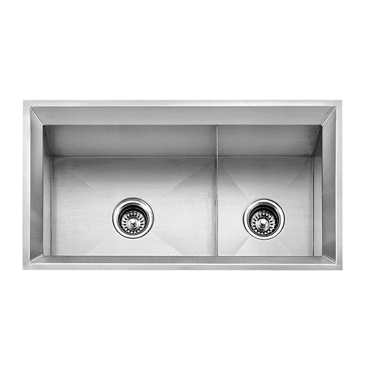 DAX Stainless Steel Undermount Double Bowl Kitchen Sink DAX-SQ-3318A Sale price