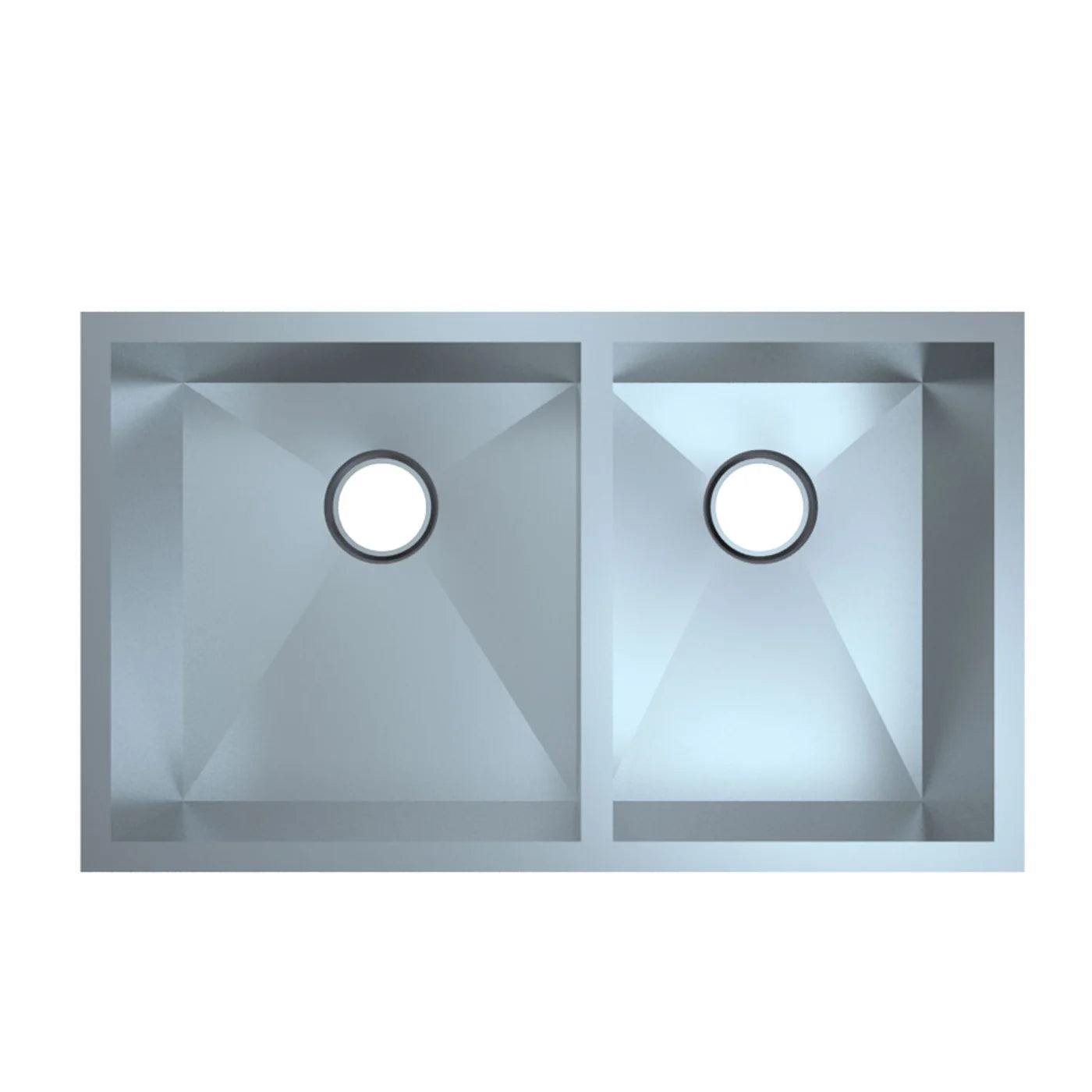DAX Stainless Steel Undermount Double Bowl Kitchen Sink DX-SQ-3219-X