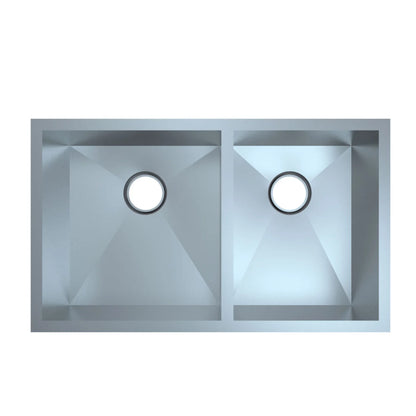 DAX Stainless Steel Undermount Double Bowl Kitchen Sink DX-SQ-3219-X