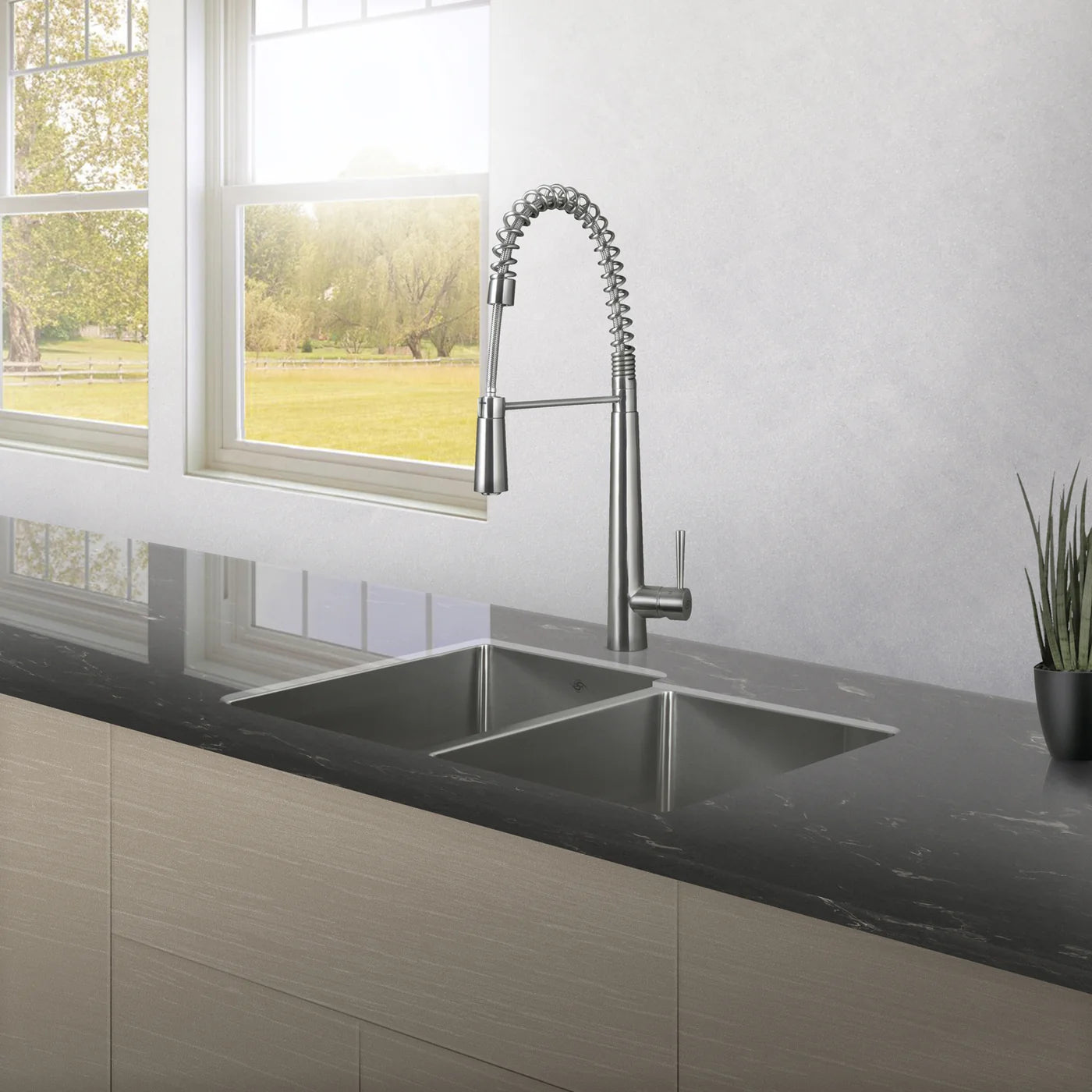 DAX Stainless Steel Undermount Double Bowl Kitchen Sink DAX-3120-B