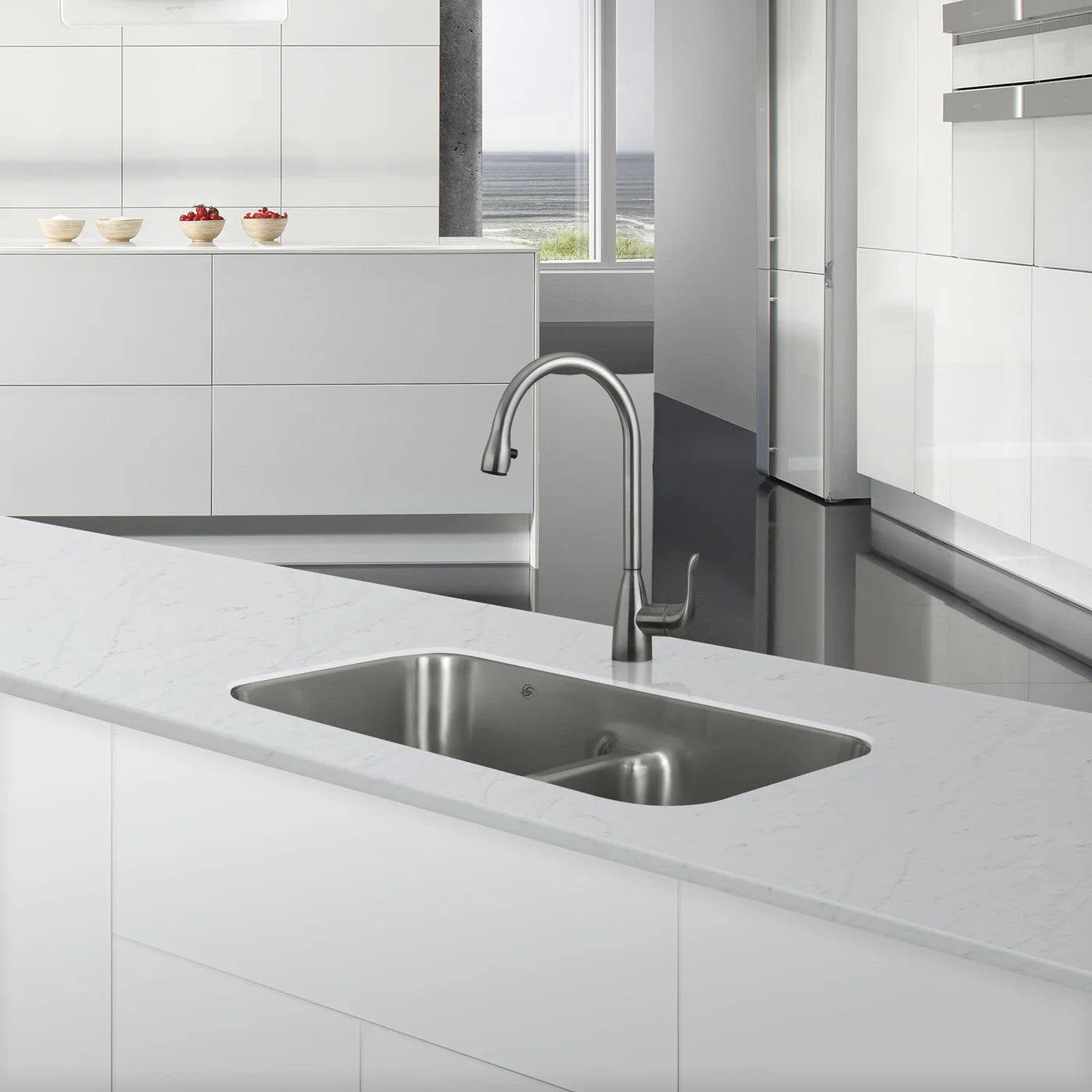 DAX Stainless Steel Undermount Double Bowl Kitchen Sink DAX-3218