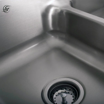 DAX Stainless Steel Undermount Double Bowl Kitchen Sink DAX-3218