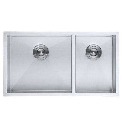 DAX Stainless Steel Undermount Double Bowl Kitchen Sink DAX-SQ-3218