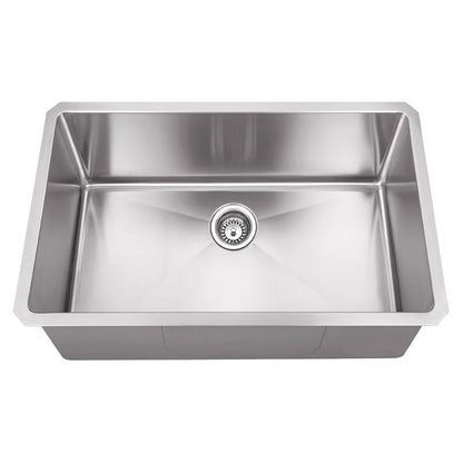DAX Stainless Steel Undermount Single Bowl Kitchen Sink DAX-T3018-R10