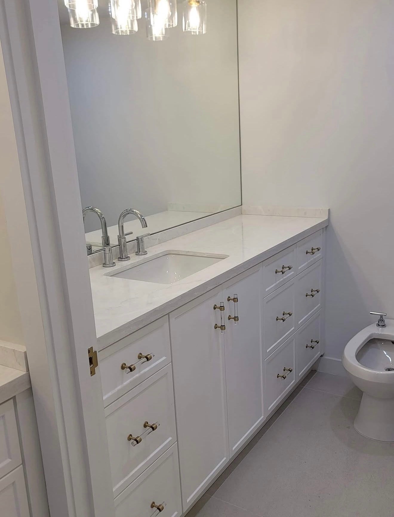 Ana Custom White Bathroom Vanity