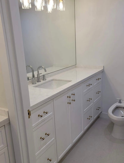 Ana Custom White Bathroom Vanity