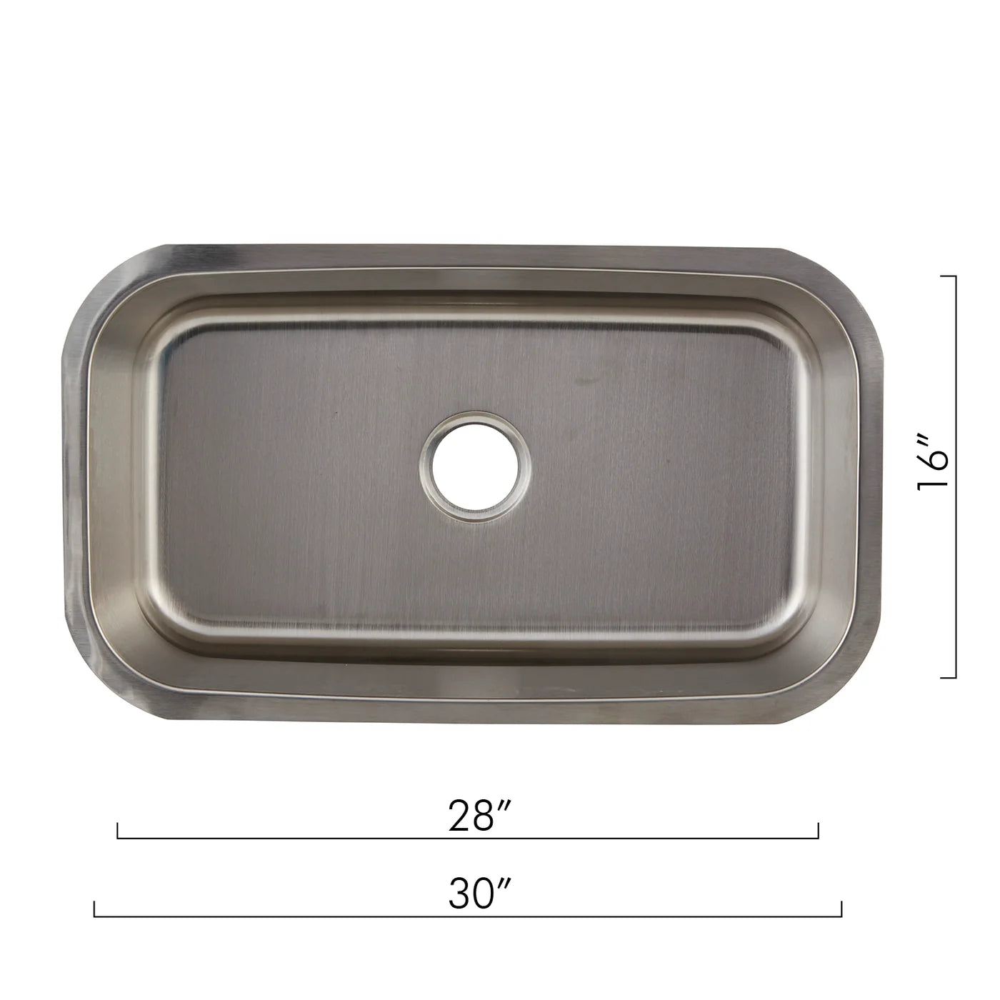 DAX Stainless Steel Undermount Single Bowl Kitchen Sink KA-3018