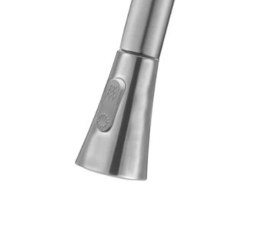 DAX Single Handle Pull Down Kitchen Faucet with Dual Sprayer and Deck Plate, Brushed Nickel Finish (DAX-8880)