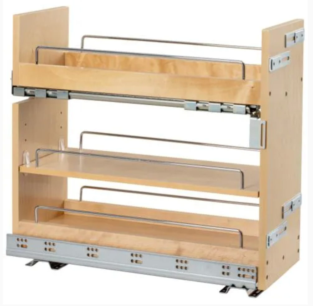 8" "No Wiggle" Soft-Close Under Drawer Base Pullout