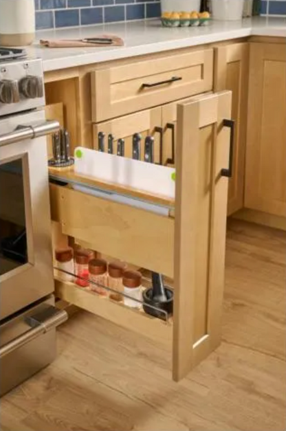 5" "No Wiggle" Magnetic Knife Organizer Soft-close Pullout