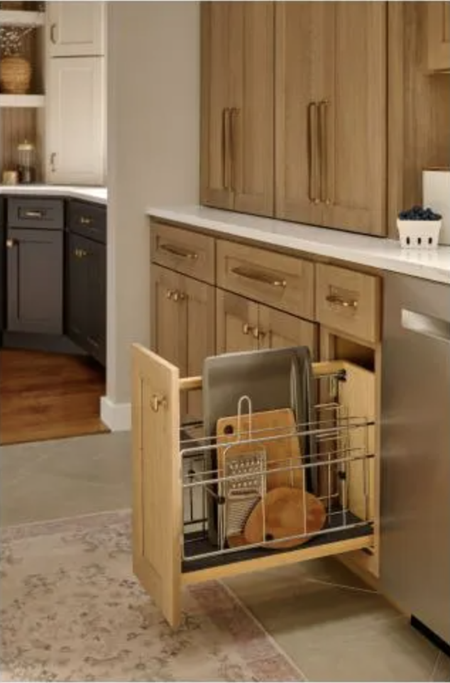 "No Wiggle" Soft-close Tray Divider Pullout