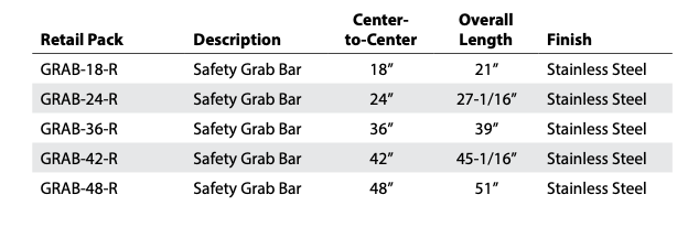 Safety Grab Bars