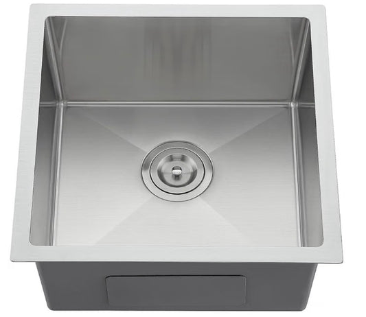 18" x 18" Undermount Stainless Steel Single Bowl Sink