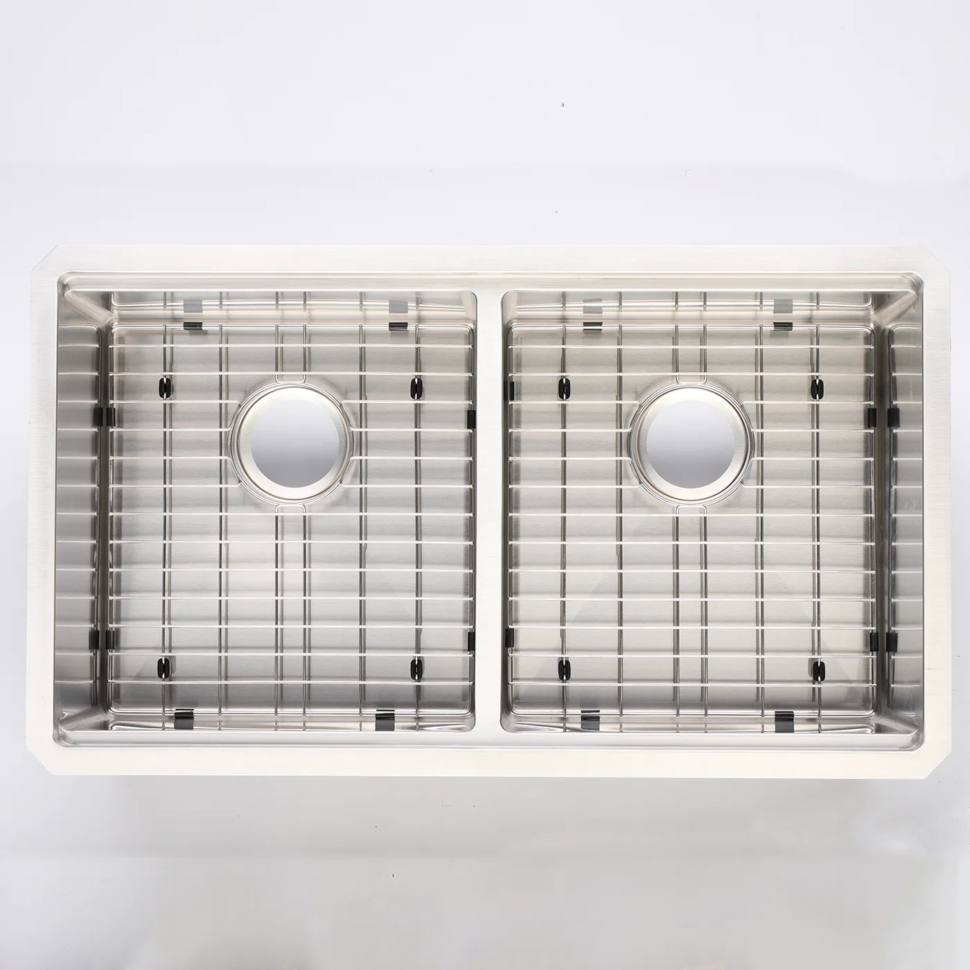 DAX Workstation Double Bowl Undermount Kitchen Sink 32 x 19 - R10 - 18G. Accessories Included