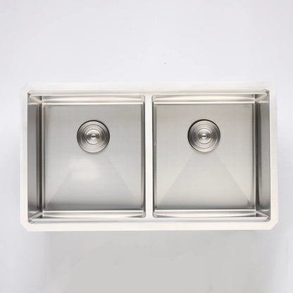 DAX Workstation Double Bowl Undermount Kitchen Sink 32 x 19 - R10 - 18G. Accessories Included