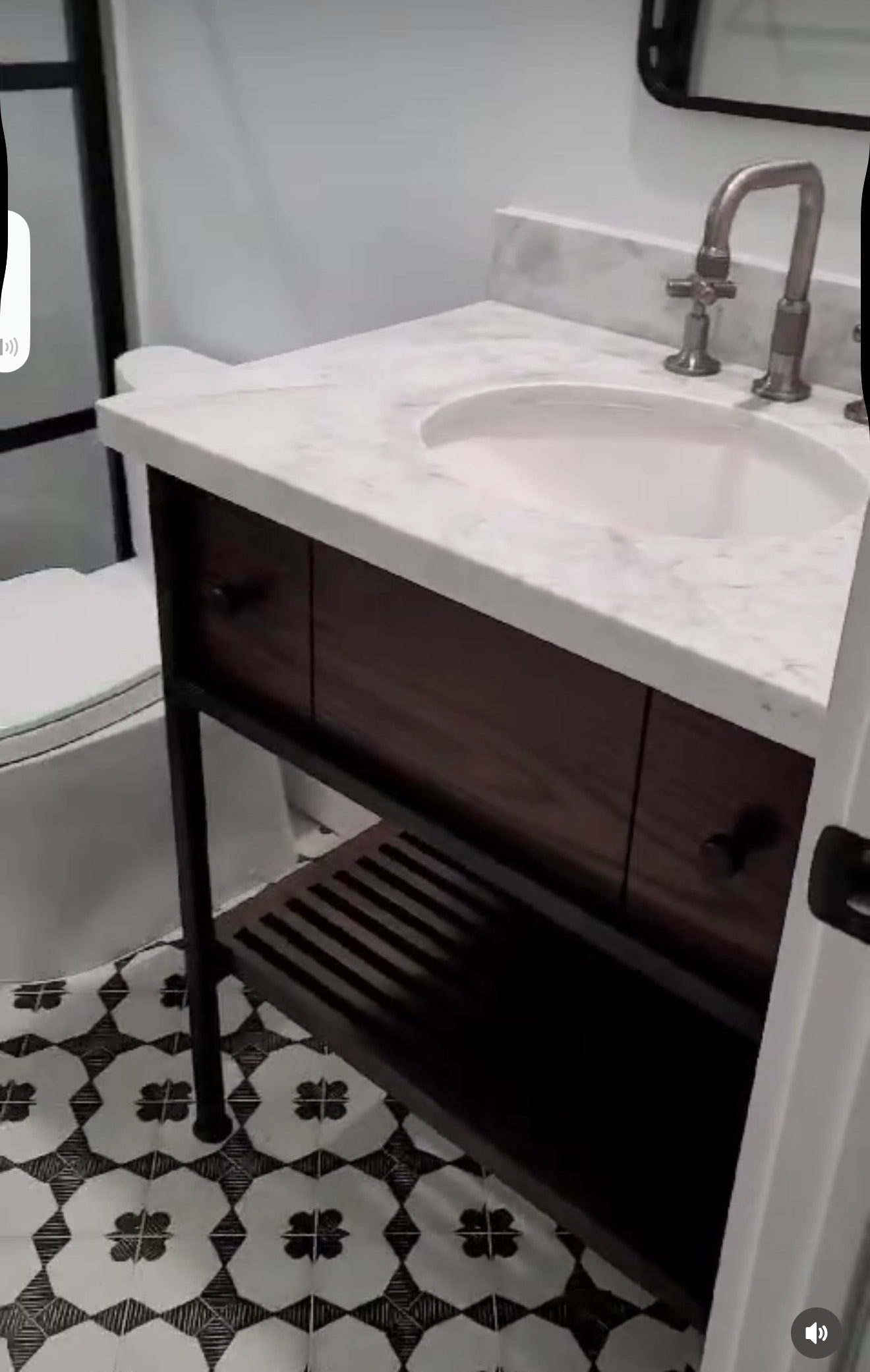 Eduardo Custom Wood & Metal Bathroom Vanity